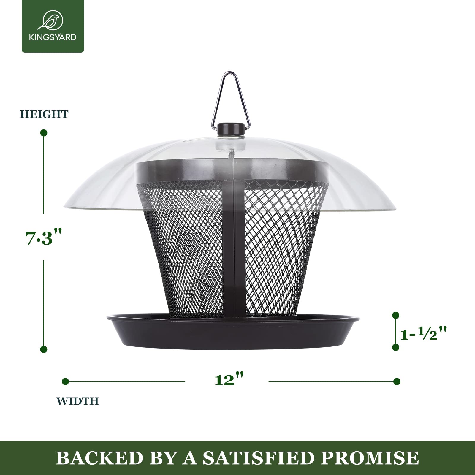 Kingsyard Metal Mesh design is durable and chew-proof against curious wildlife.