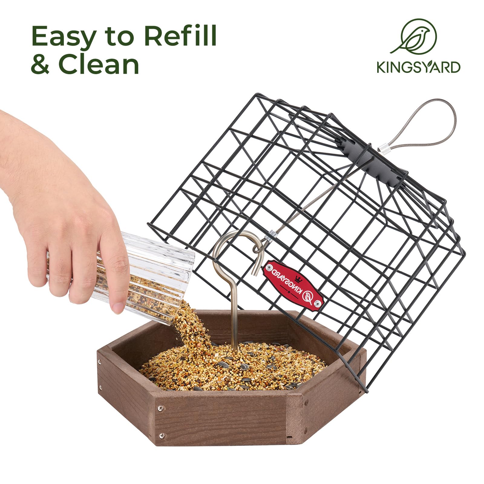Kingsyard Outdoor setup enables safe, enjoyable backyard birdwatching.