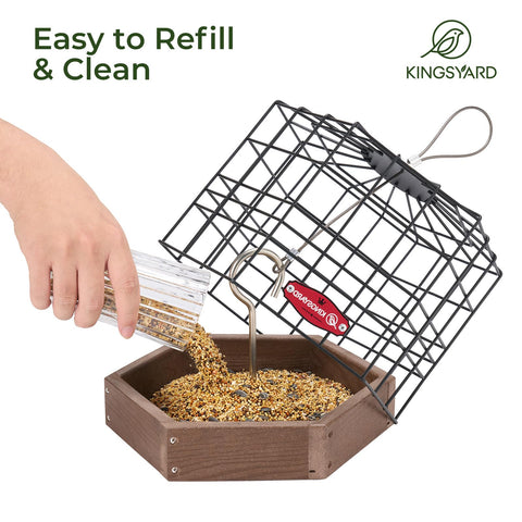 Kingsyard Outdoor setup enables safe, enjoyable backyard birdwatching.