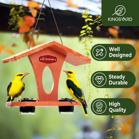 Kingsyard durable recycled plastic resists weather for year-round use.