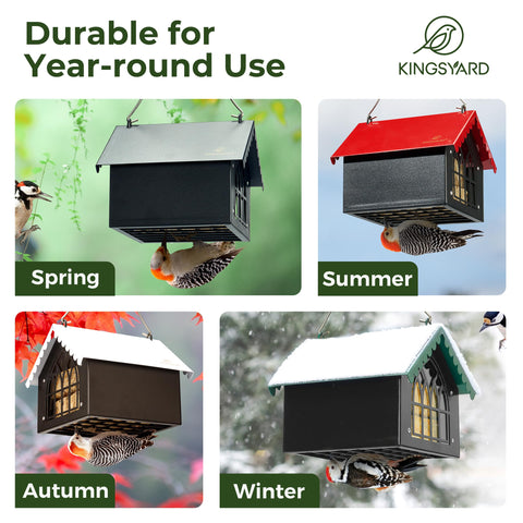 Kingsyard removable roof enables easy refilling and cleaning