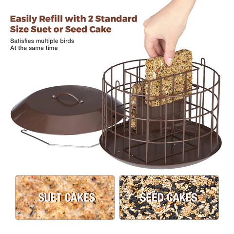 Kingsyard Removable Roof for Easy Refill and Cleaning during garden chores