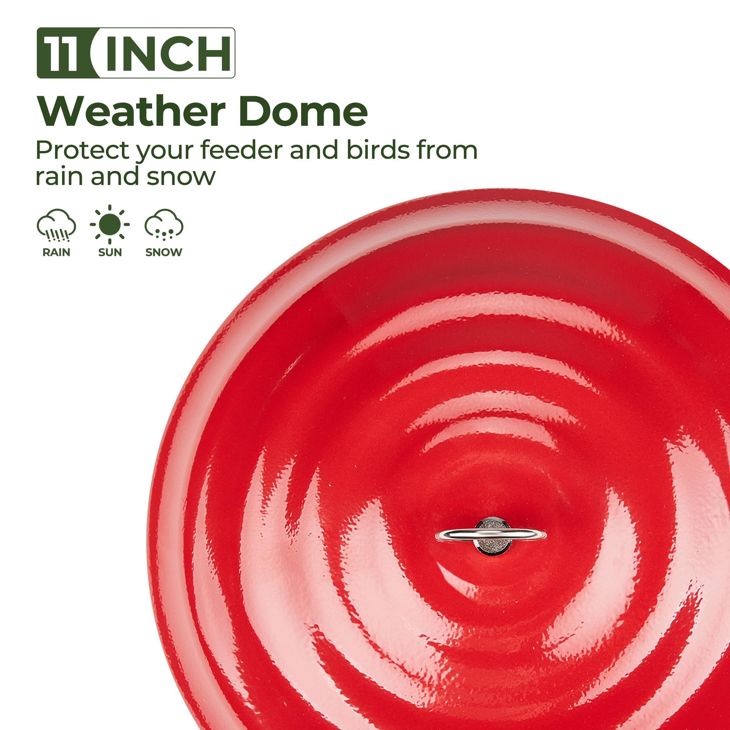 Kingsyard rustproof finish keeps the dome durable in all seasons.