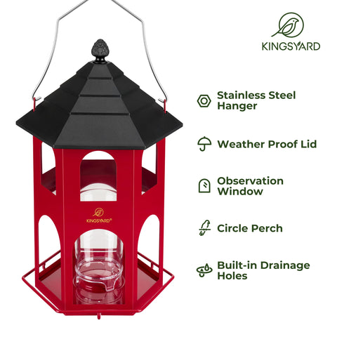 Kingsyard seed compartment visibility to monitor supplies easily.