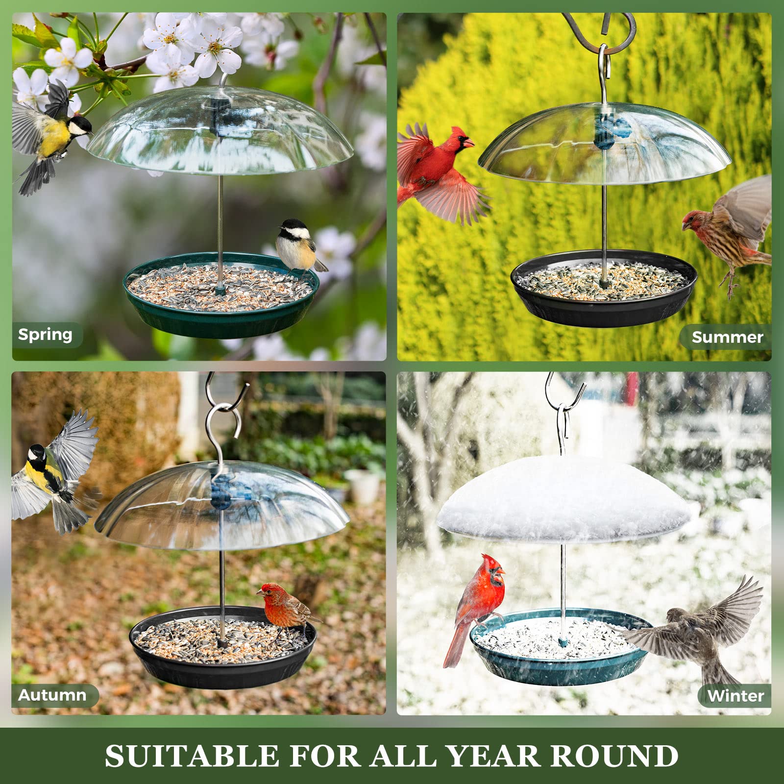 Kingsyard built-in drainage holes keep seeds fresh and dry