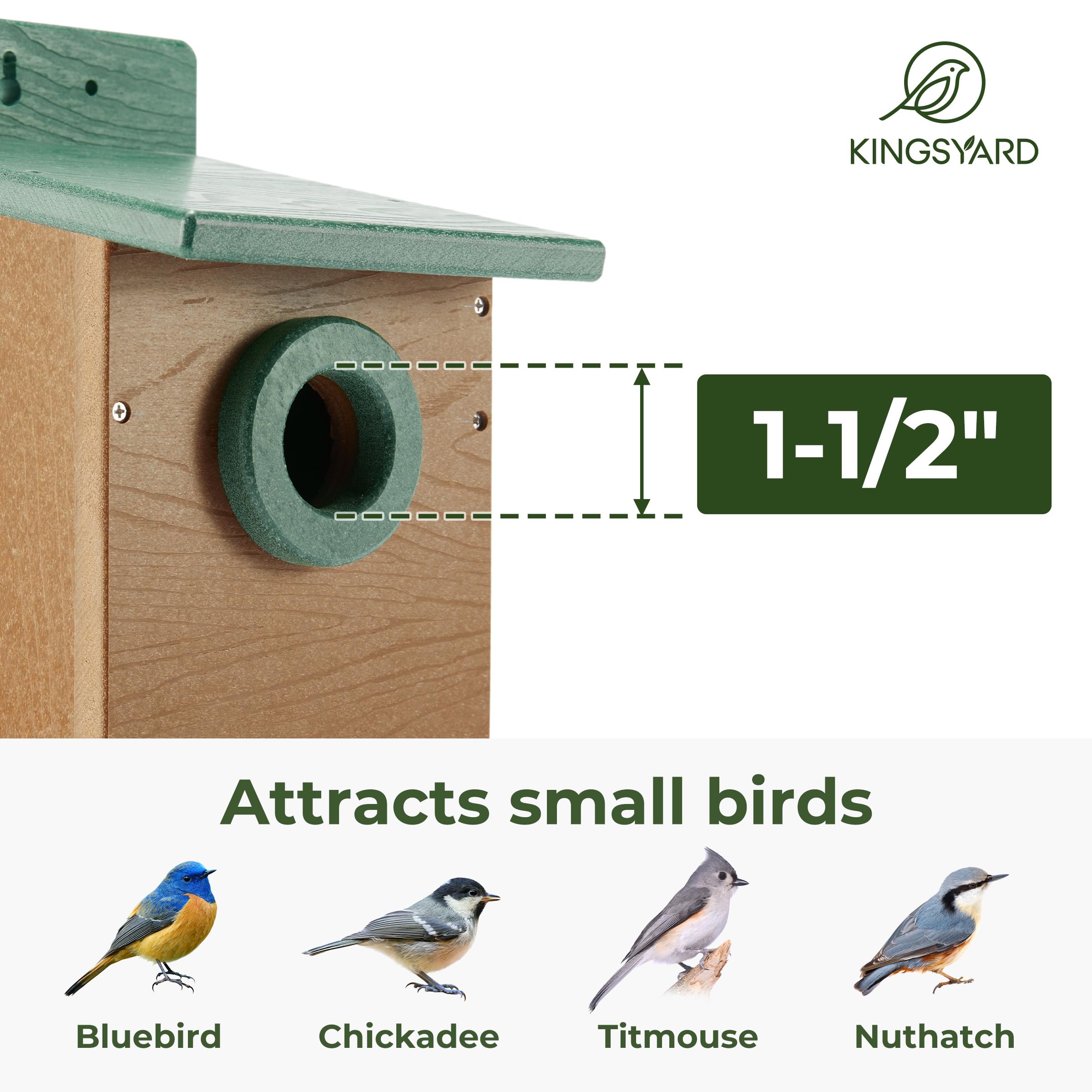 Kingsyard side-door viewing panel enabling quiet nest checks