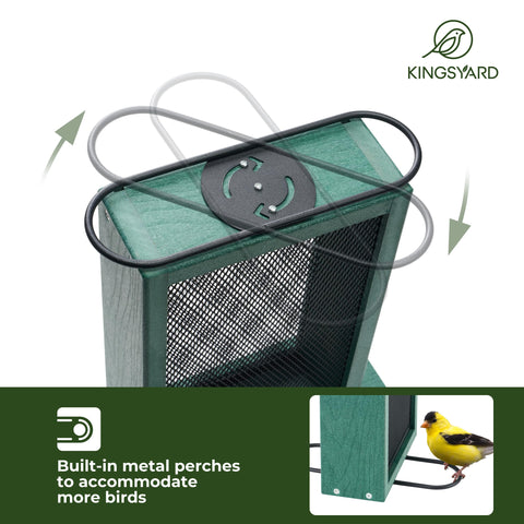 Kingsyard sliding mesh enables easy refills and quick cleaning