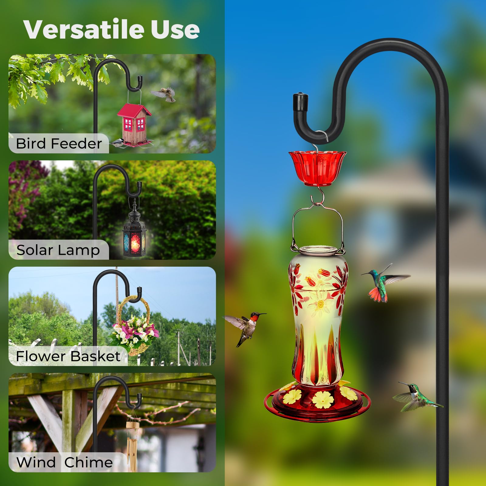 Kingsyard solar lantern hanger ideal for evening ambiance and lighting