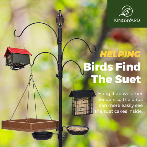 Kingsyard versatile use for suet blocks, oranges, or bread