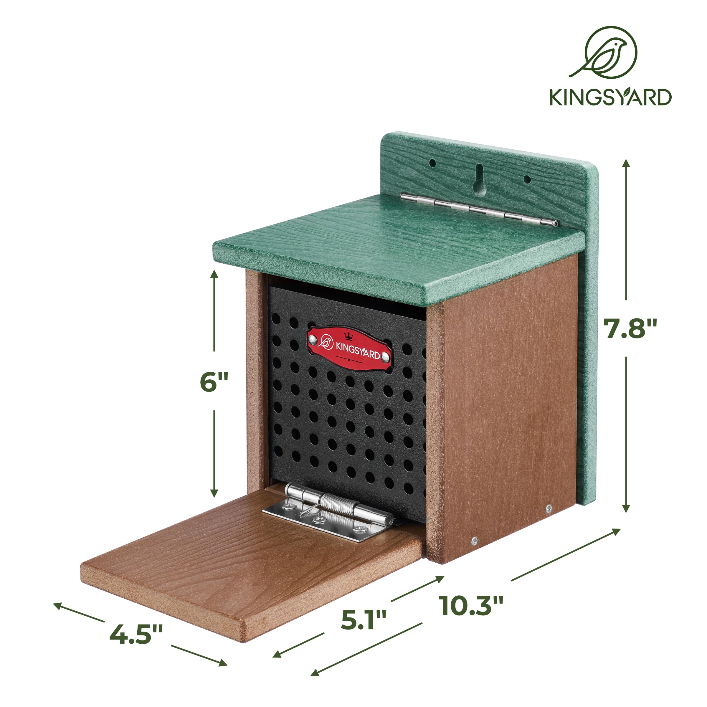 Removable metal front panel enables quick maintenance and hygiene checks