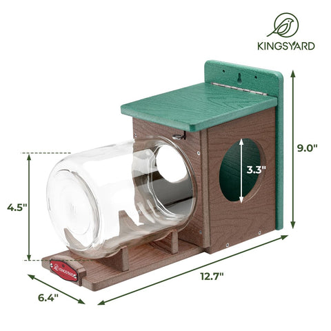 Gift-ready Kingsyard squirrel feeder packaging for nature lovers.