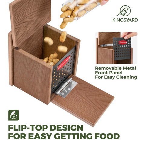 Kingsyard Squirrel Feeder Perch supports comfortable dining.