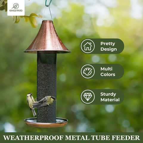 Kingsyard Thistle Bird Feeder squirrel-proof design protecting seed supply