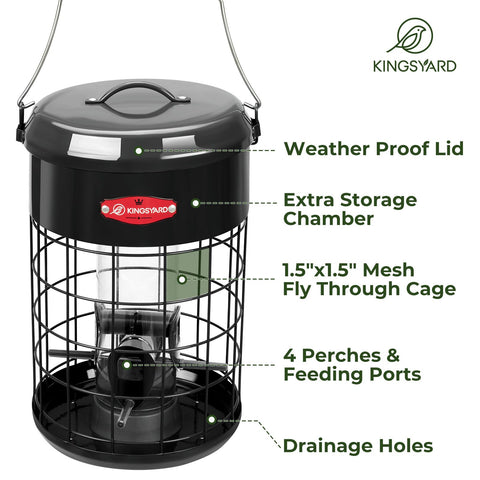 Kingsyard durable steel construction stands up to outdoor weather