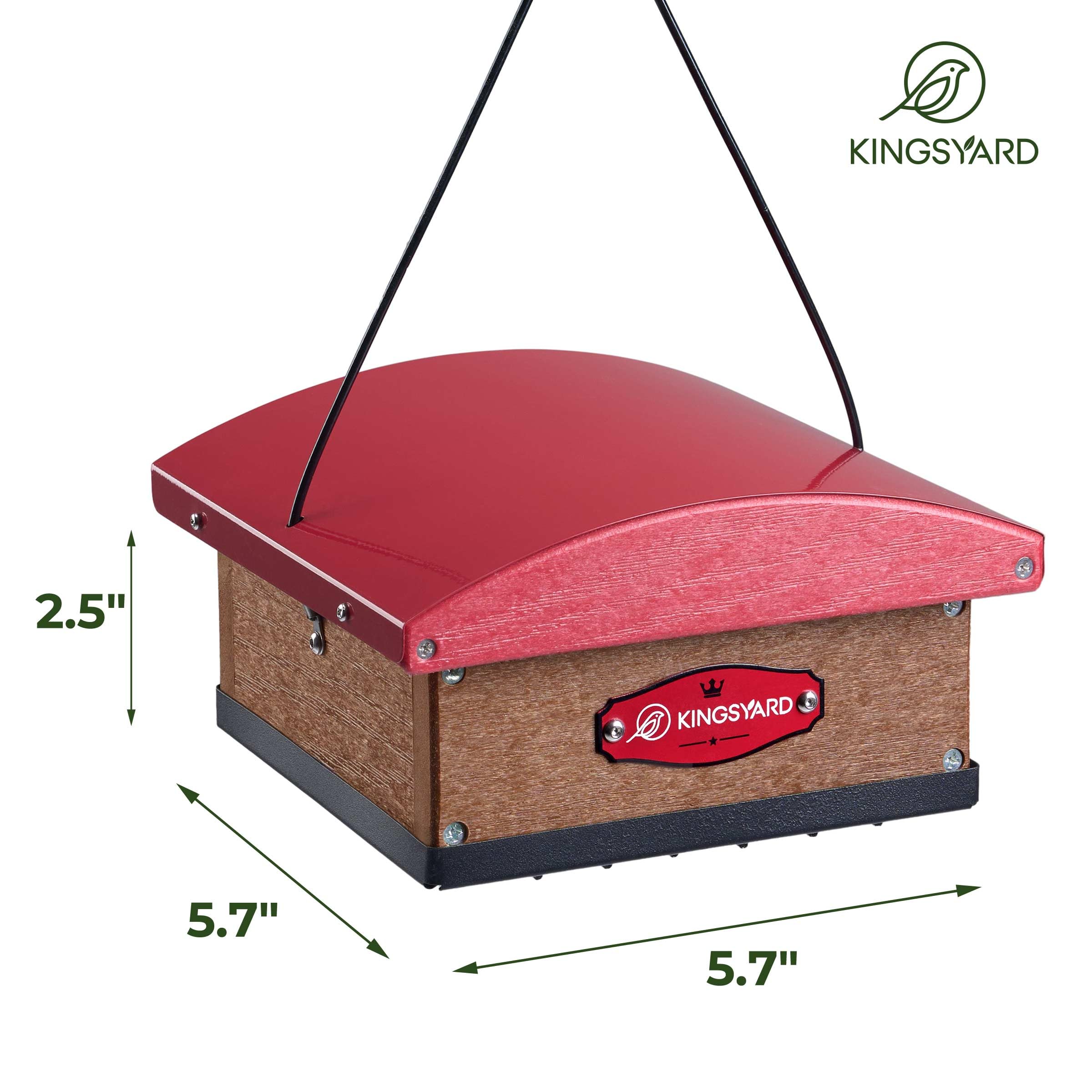 Kingsyard Easy Refilling with Liftable Roof for quick maintenance outdoors.