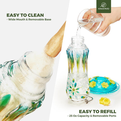 Kingsyard wide-mouth reservoir for quick refilling and cleaning