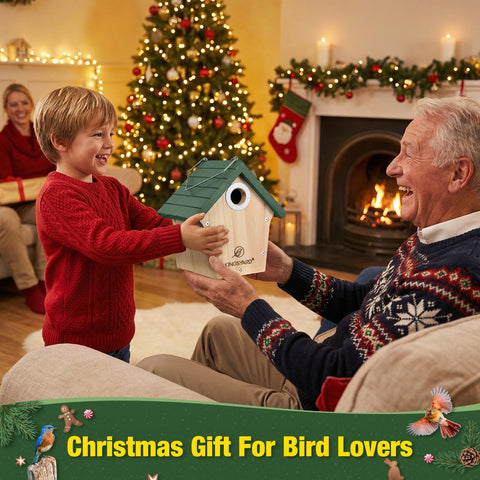 Kingsyard wooden bird house gift-ready packaging suits nature lovers