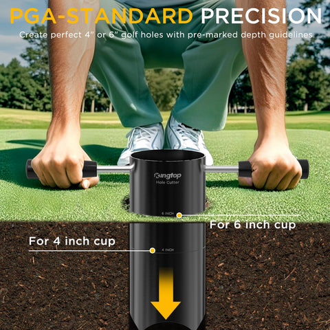 KINGTOP carbon steel blade with black heat treatment for long-lasting use.