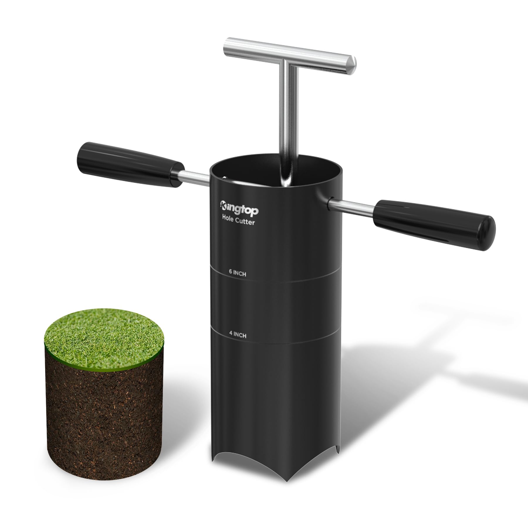 KINGTOP portable hole cutter with detachable handle for easy transport.
