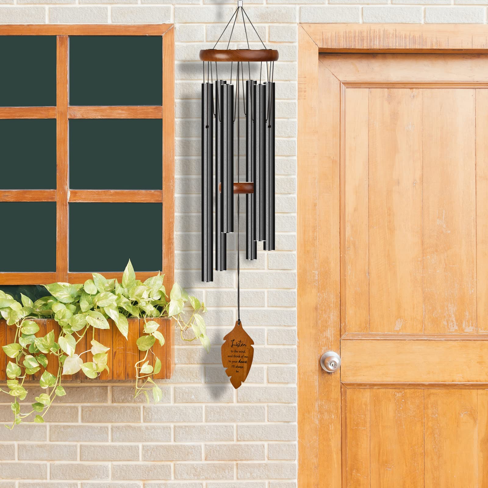 Kingtto Outdoors garden decor wind chime adding soothing outdoor ambience.