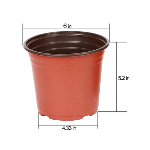 KINJOEK 6-inch nursery pot, side view, highlights flexible transplanting design.