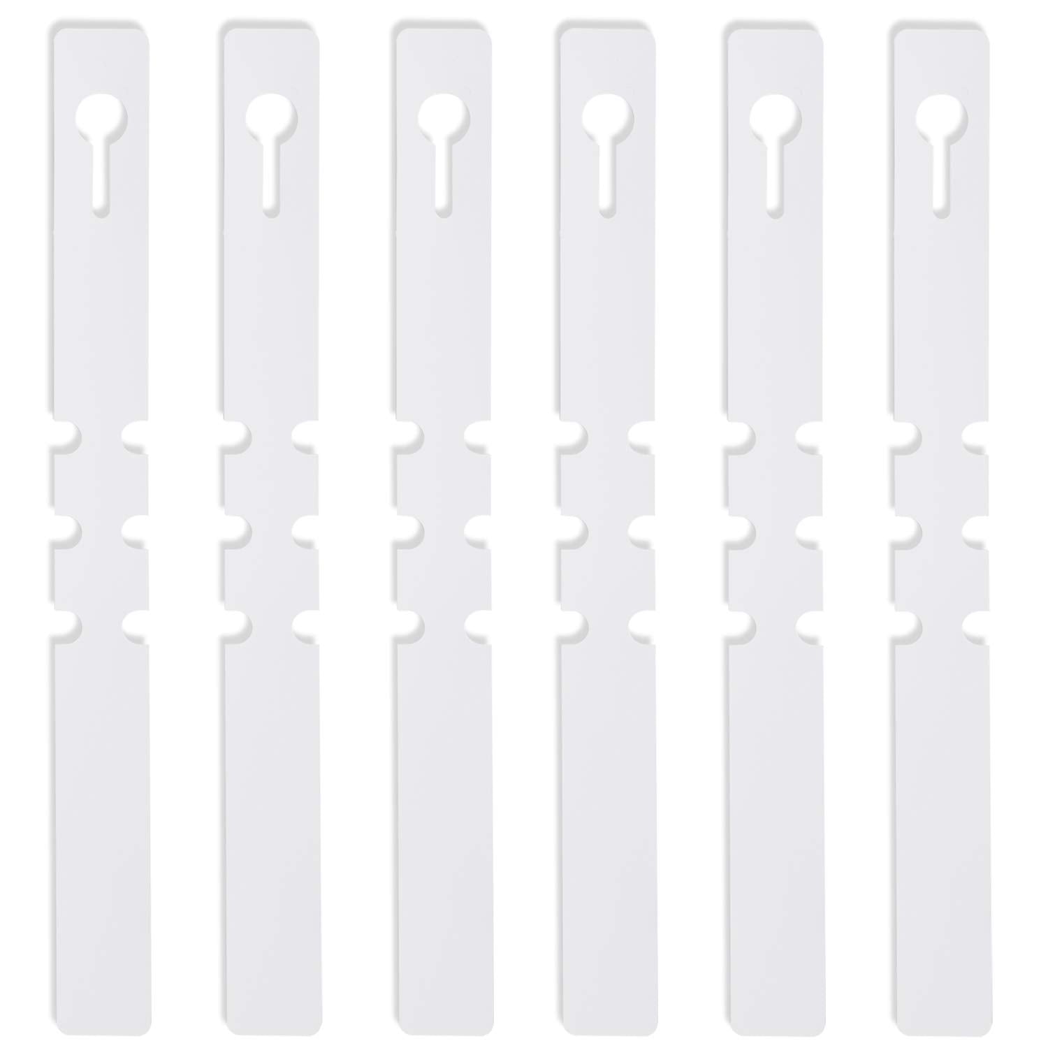 KINJOEK plant labels wrap-around clip shown around a stem for secure outdoor tagging.
