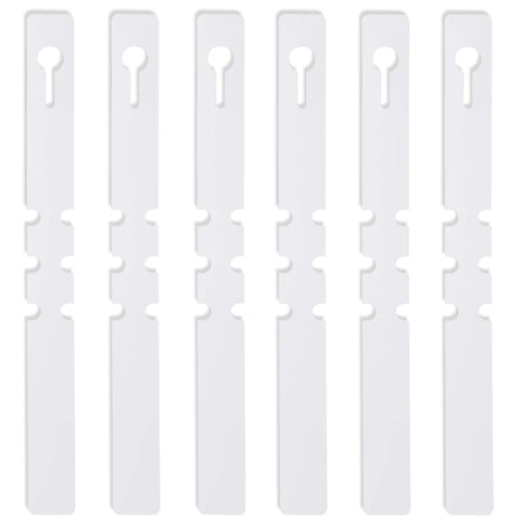 KINJOEK plant labels wrap-around clip shown around a stem for secure outdoor tagging.