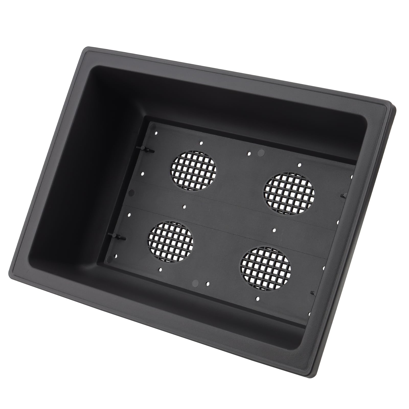 Kinjoek thick plastic bonsai pot highlighting durability and lightweight handling.