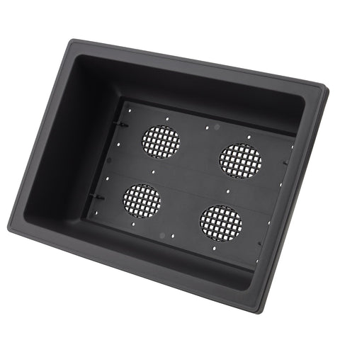 Kinjoek thick plastic bonsai pot highlighting durability and lightweight handling.