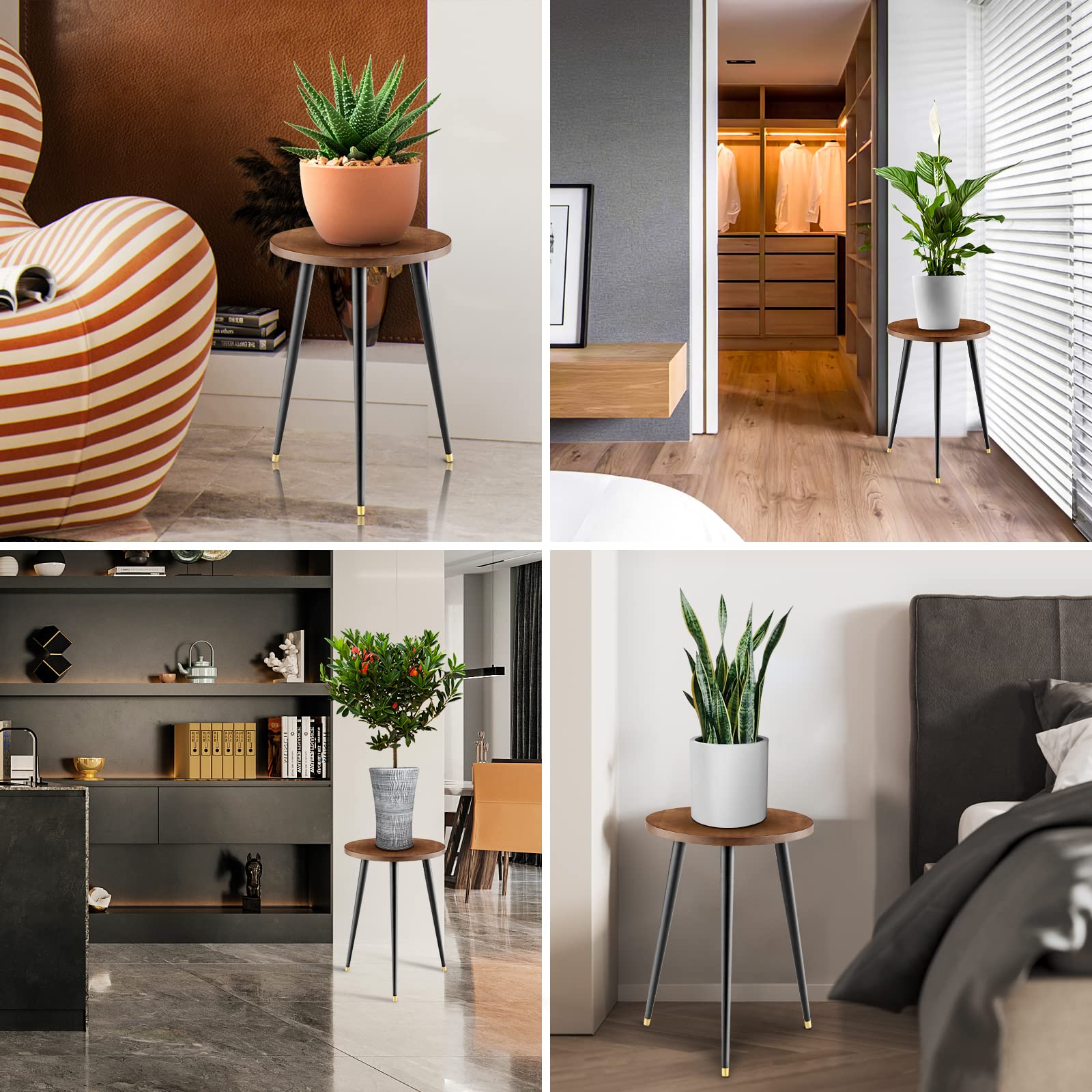 KINNARY plant stand in indoor outdoor setting demonstrates versatile decor option.