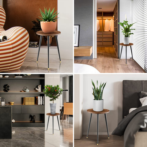 KINNARY plant stand in indoor outdoor setting demonstrates versatile decor option.