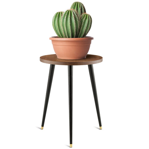 KINNARY plant stand base shows stability and anti-slip feet for safe placement.