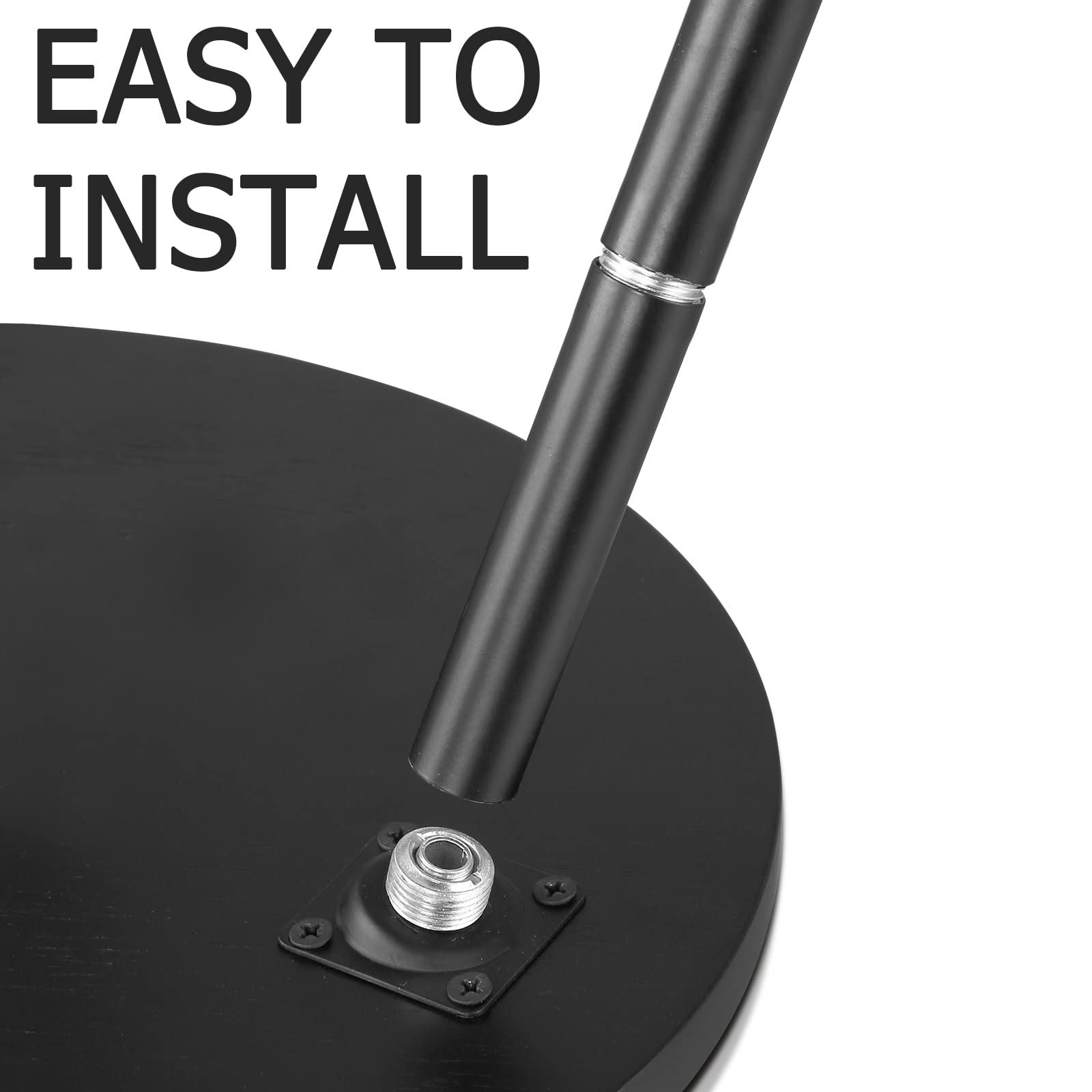 KINNARY stand dimensions 11.8-inch top and 20-inch height.