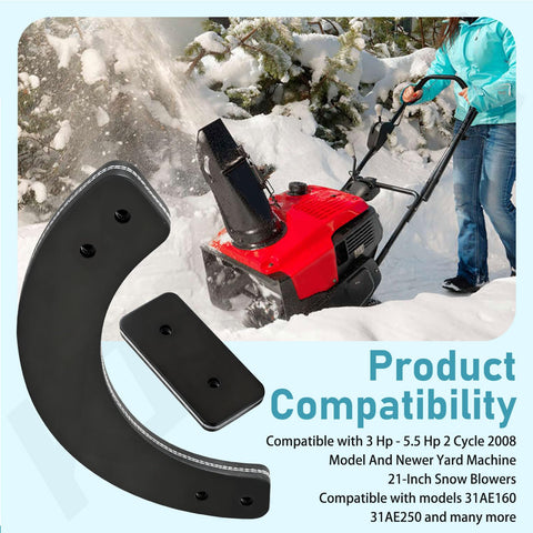 KINTLE compatible 21 inch snow blower paddles ready to install.