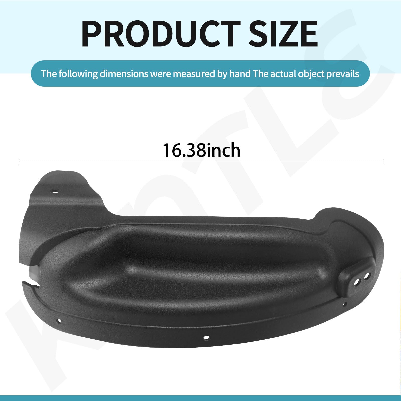 KINTLE mulching cover kit showing bolts and ties for secure installation.