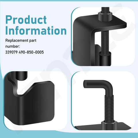 KINTLE easy-turn clamp handle shown for quick blade changes.