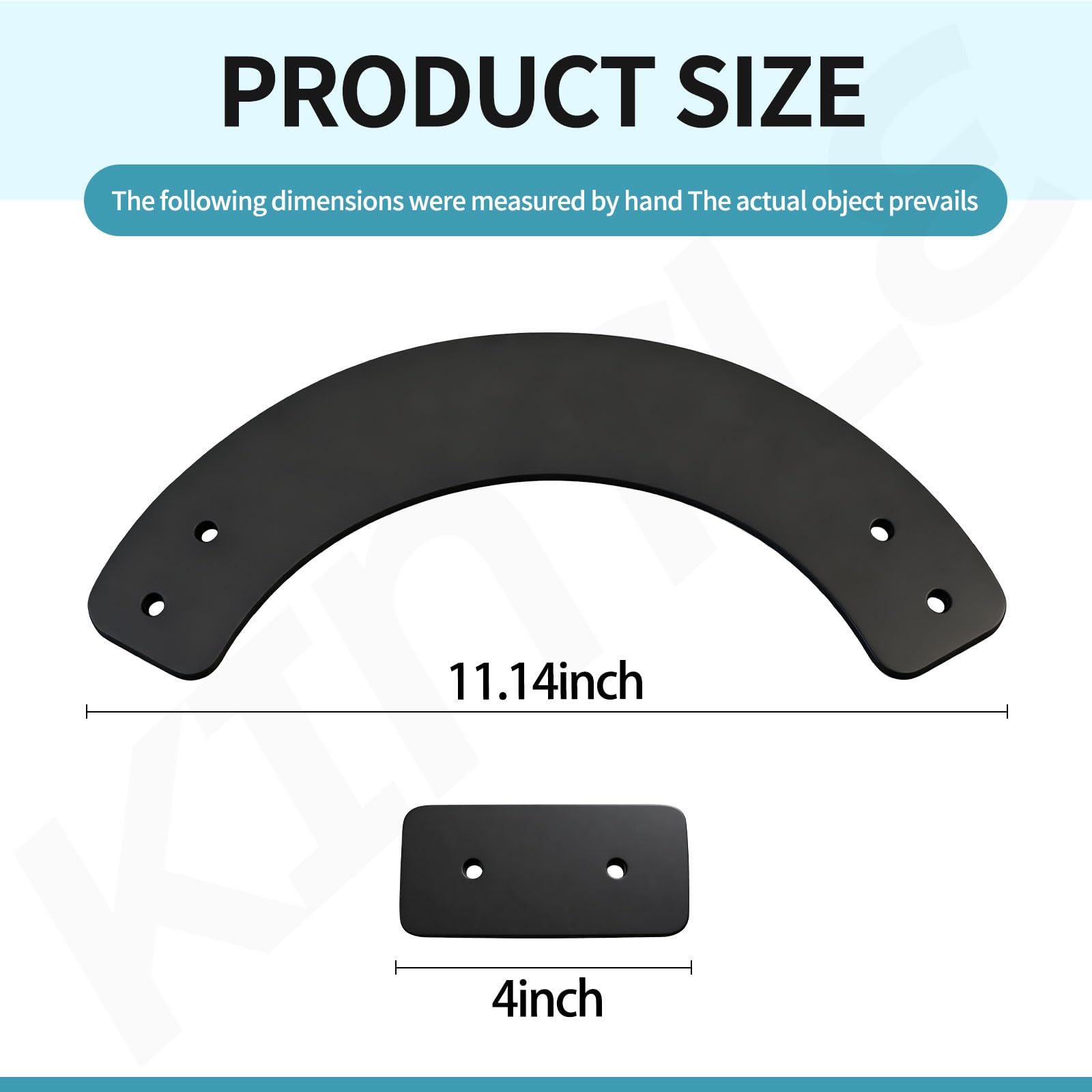 KINTLE rubber paddle set half round paddles for smoother snow flow.