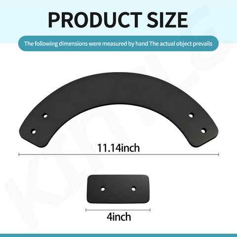 KINTLE rubber paddle set half round paddles for smoother snow flow.