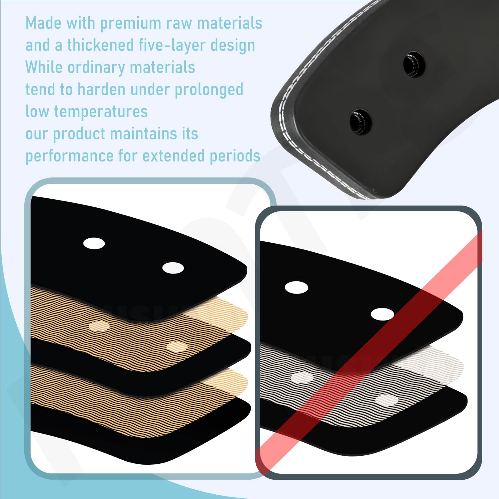 KINTLE rubber paddle set packaging contents ready for replacement.