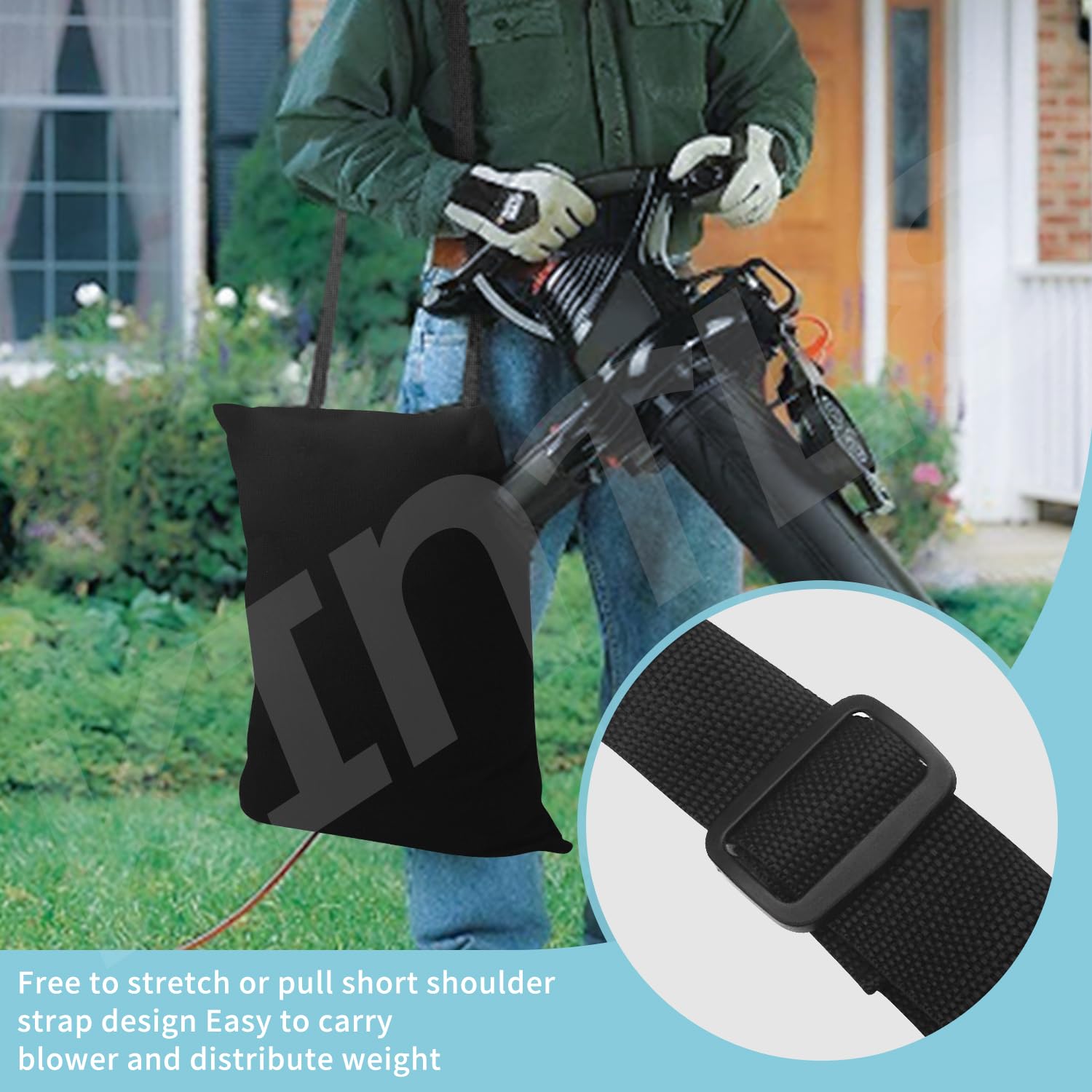 KINTLE bag with zipper opening for easy leaf emptying