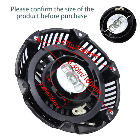 KIOSFOLI pull-start assembly for 163cc/208cc engines, ideal for DIY repairs.