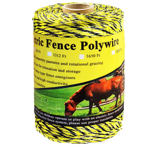 Kiouposy 330ft polywire for portable electric fencing in livestock enclosures