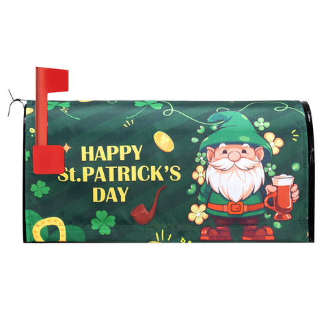 KIOYTLIK St. Patrick's Day mailbox cover front view enhances curb appeal
