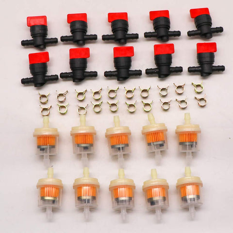 Kipa Briggs-compatible fuel filter clamp kit enables versatile mower repairs