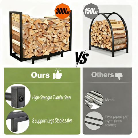 KIPHCA firewood rack assembly instructions and quick setup guide