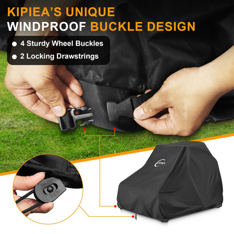 Kipiea easy-clean design lets you rinse dirt away quickly.