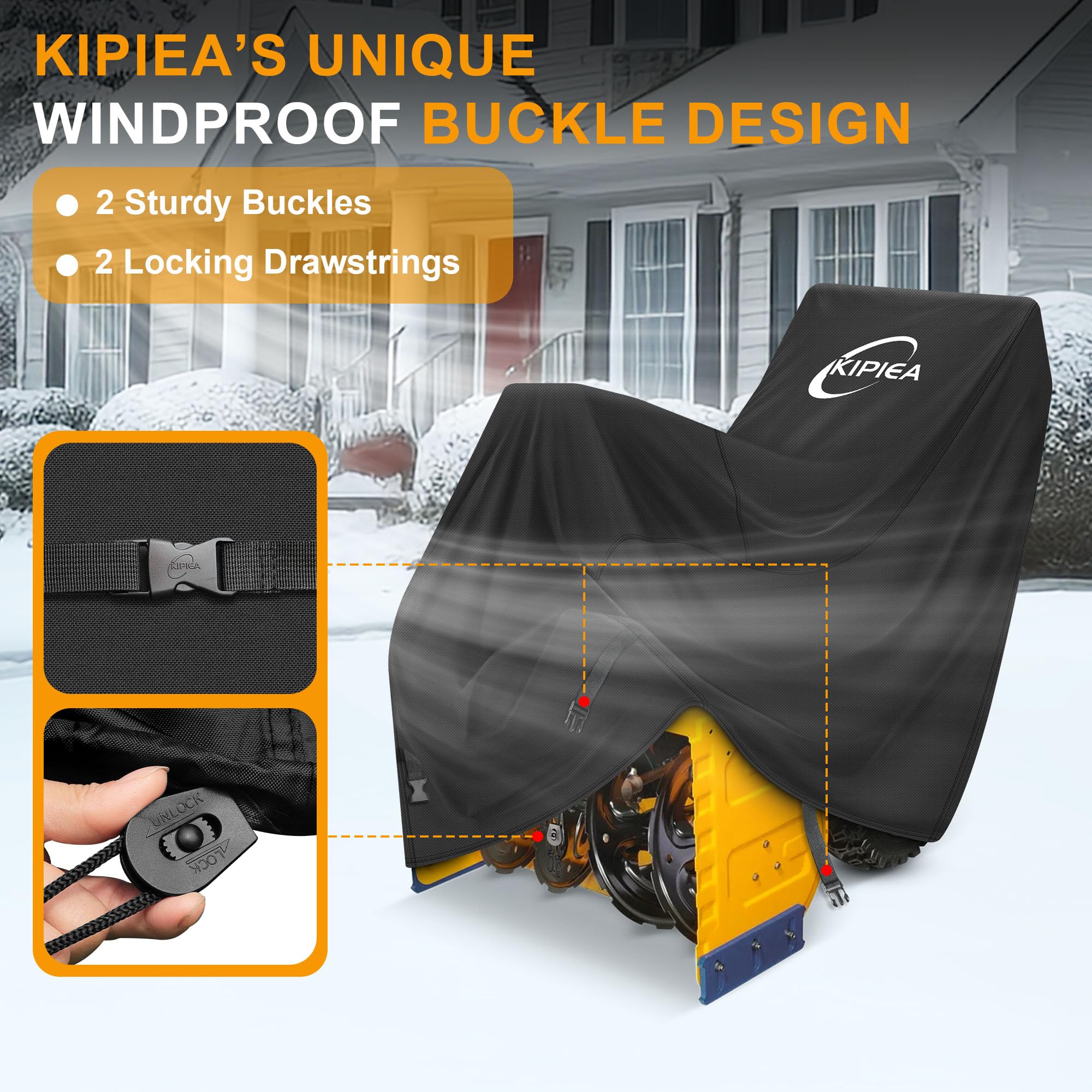Kipiea easy-clean storage bag included for quick cleanup and storage
