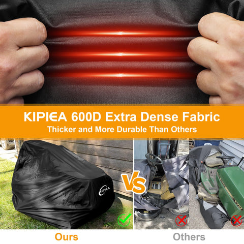 Kipiea heavy-duty 600D fabric closeup showing durability