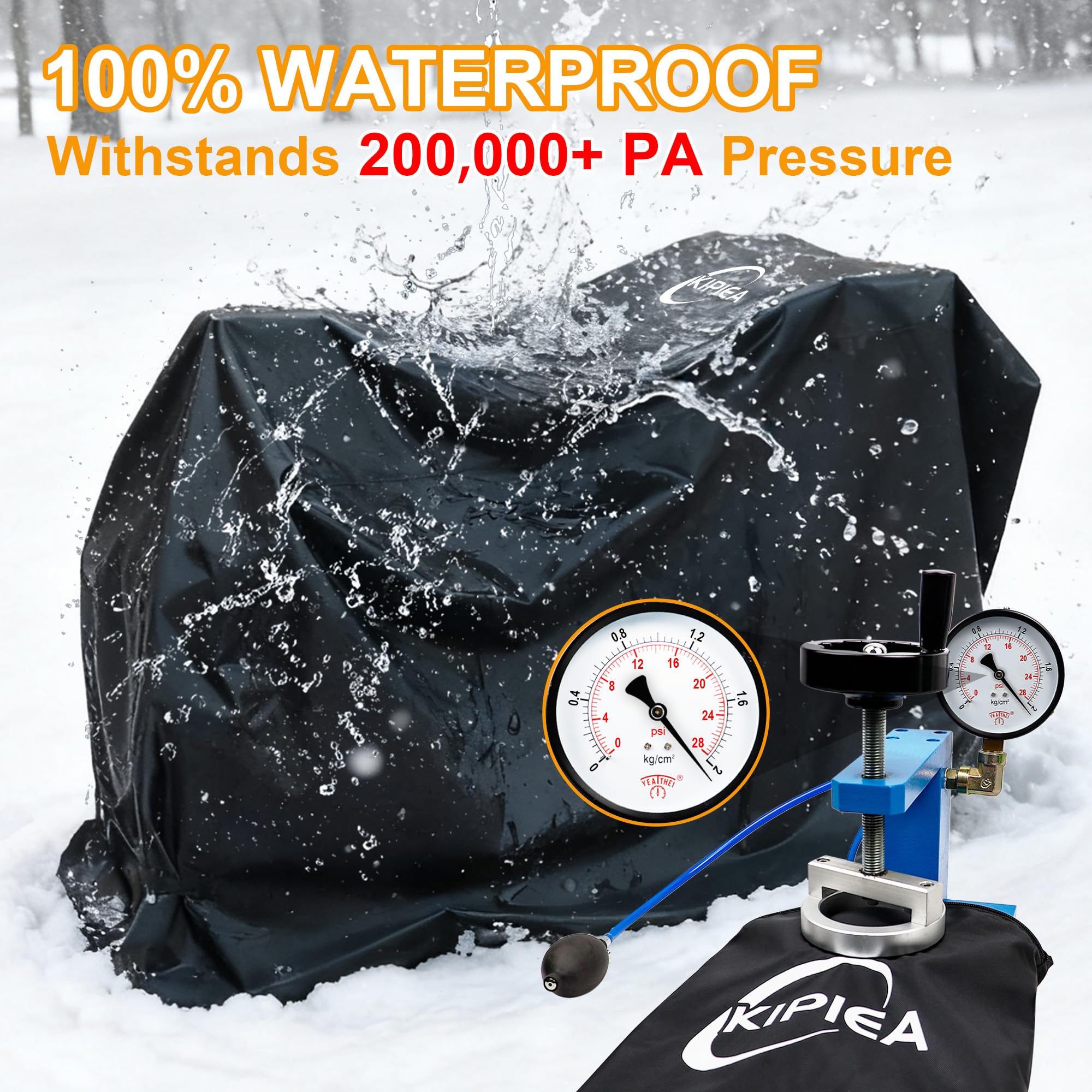 Kipiea sealed seams waterproof keeps moisture out in wet weather