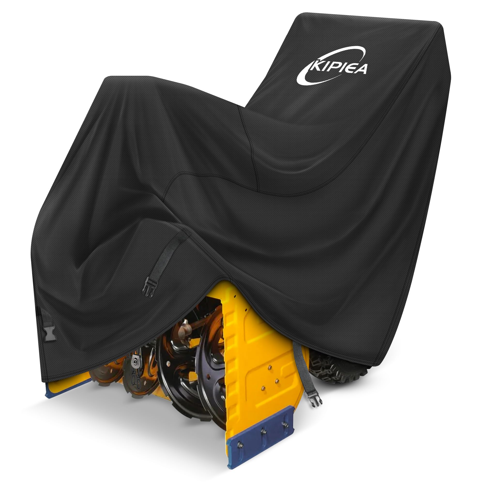 Kipiea Snow Blower Cover with universal fit protecting 20-28 inch machines from rain